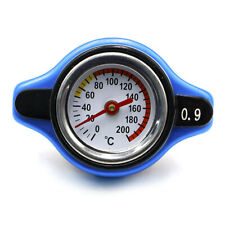 Blue Car Accessory Thermost Radiator Cap Cover Water Temp Gauge 0.9bar Cover