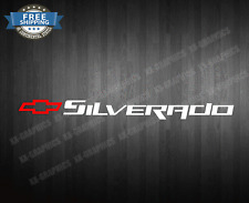 Windshield Banner Decal Sticker For Chevrolet Silverado Chevy Red Bowtie