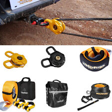 Snatch Blockshacklewinch Ropehooktow Straptree Saver Off-road Recovery Kit