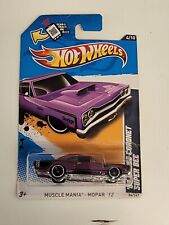 2012 Hot Wheels 69 Dodge Coronet Super Bee Purple Muscle Mania Mopar 12 84247
