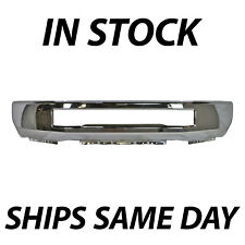 New Chrome Steel Front Bumper Face Bar For 2017-2019 Ford F-250 F-350 Super Duty