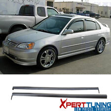 Fits 01 02 03 04 05 Honda Civic 2 4dr Rs Style Side Skirts Spoiler - Pp