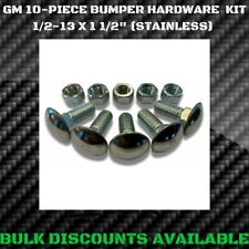 1960-1994 C20 Pick Up Truck Front Rear Chrome Bumper Bolts Nuts 12 Stainless Gm