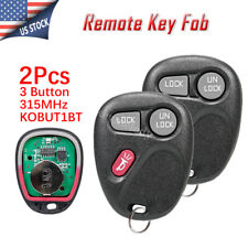 2 Replacement Remote Control Car Key Fob Kobut1bt For 2000-2001 Chevrolet Tahoe
