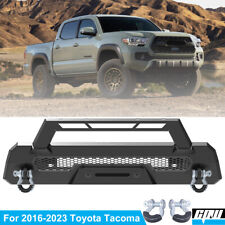 Front Bumper For 2016-2023 Toyota Tacoma Bumper Wd-ring Shackles Bull Bar