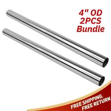 4 Inch Od T304 Stainless Steel 4 Oal Straight Exhaust Pipe 17 Gauge