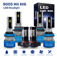 For Gmc Sierra 2500 3500 Hd 2007-2013 6 Led Headlight Hilo Beamfoglight Bulbs
