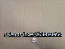 Chevy Oem Caprice Classic Rear Trunk Emblem Badge Logo Nameplate Name Insignia