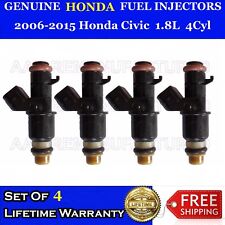 Set Of 4 Genuine Honda Fuel Injectors For 2006-2015 Honda Civic 1.8l 4cyl