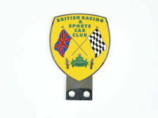 Vintage Car British Racing Sports Car Club Badge Front Grill Decal Brass