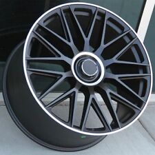 22 Black Wheels Fit Mercedes S560 S550 S580 S600 S450 S63 22x9 22x10.5 Set 4