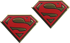 Emblem 2 Pack - Superman S Logo Superhero Dc Comic 1.5 Metal Car Sticker 3769