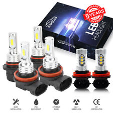 Car Light For Nissan Rogue 2008-2013 Led Headlight Hilo Fog Light 6 Bulbs