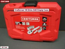 Empty Case Craftsman 11 Pc Standard Sae 14 Drive Ratchet Socket Set
