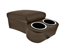 Dark Brown Bench Seat Console With Drink Holders Musclecar Classic Hotrod