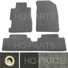 Fits For 01-05 Honda Civic Gray Nylon Carpet Floor Mats 3 Pieces Front Rear
