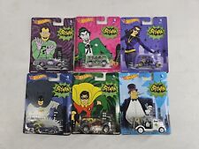 Hot Wheels Premium 2014 Batman Classic Tv Series Set Of 6 Car Culture Bent Card