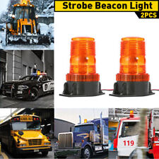 2x Led Strobe Beacon Light Car Truck Safety Warning Snow Plow Pickup
