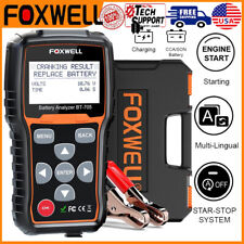 Foxwell Bt705 1224v Truck Car Battery Load Tester Charging System100-2000 Cca