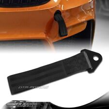 High Strength Black Racing Tow Towing Strap Hook Front Rear Bumper Universal