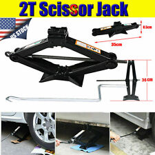 Oem Hand Operated Scissor Jack Lift 2 Ton W Handle Crank Car Tire Repair Tool