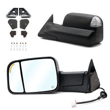 Pair Towing Mirrors For 1998-2001 Dodge Ram 1500 2500 3500 Power Heated Signal