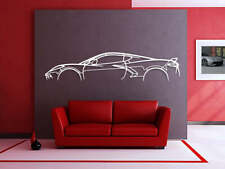 Wall Art Home Decor 3d Acrylic Metal Car Auto Poster Usa Silhouette Corvette C8