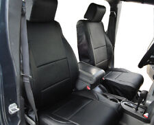 For 2007-2010 Jeep Wrangler Jk 4doors Custom Fit 2 Front Seat Covers Black