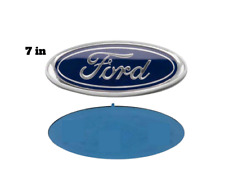 Ford Blue Chrome 2005-2014 F150 Front Grille Tailgate 7 Inch Oval Emblem 1pc
