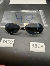 Authentic Vintage Police 2667 Round Rimless Sunglasses Unisex New Silver Blue