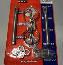 Sparco Silver Hood Pins Latches Universal Fit