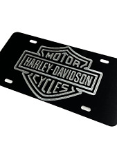 Harley Davidson Engraved Car Tag Aluminum Metal Machined Front License Plate