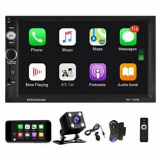 Double 2din Car Stereo Radio Appleandroid Car Play Bt 7 Touch Screen Camera