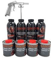 Canyon Truck Bed Liner Black 4 Liter Kit Sprayable And Brushable Free Spray Gun