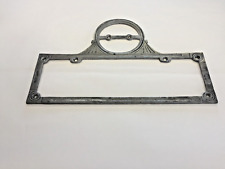 Rare 1920s License Plate Frame With Tax Topper Ornate Nice Clean Original