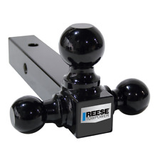 Reese Tri-ball Trailer Hitch Ball Mount 10000 Lbs For 2 Receiver Black