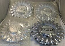 Moz Wheels Chrome Custom Wheel Center Caps Set Of 4 7130-15 New