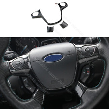 3pc Carbon Fiber Color Steering Wheel Cover Fit For Ford Focus Escape Kuga C-max