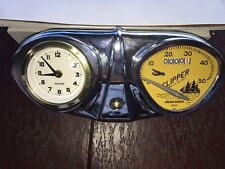 Stewart Warner Bicycle Speedometer And Clock. Cool Bike Accessory Schwinn Etc.