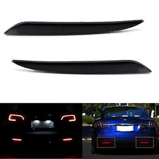 2x Black Rear Led Bumper Reflector Tail Stop Brake Light For 2012 Tesla Model S