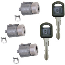 Gm Oem Two Door Lock Cylinder Rear Lock Tumbler Barrel Set 2 Gm Logo Keys