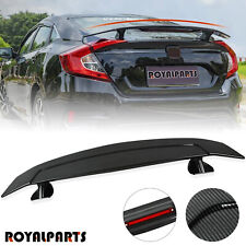 Universal Car 46 Rear Trunk Spoiler Wing Carbon Fiber Sport Style W Adhesive