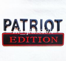 Patriot Edition Black Fit All Cars Truck Logo Left Emblem Quality Exterior Decal