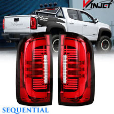 Sequential Led Tail Lights For 2015-2022 Chevy Colorado Red Brake Signal Lamps