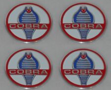 4 Set Cobra Logo Vintage Wheel Rim Center Cap Sticker Logo 1-38 Diameter 35mm