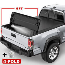 4-fold 6 Soft Truck Bed Tonneau Cover For 15-22 Chevy Colorado Gmc Canyon Upper