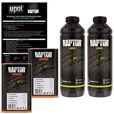 U-pol Raptor Black Urethane Spray-on Truck Bed Liner Texture Coating 2 Liters