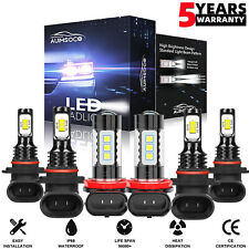 For Honda Accord Sedan 4-door 2006-2012 6000k Led Headlights Bulbs Fog Lights