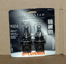 Sylvania Silverstar 9004 Pair Set High Performance Headlight Bulbs New Usa Made
