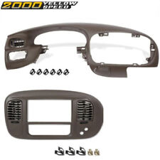 Fit For 97-03 Ford F150 Dash Pad Bezel Center Dash Radio Bezel Wair Vent Brown